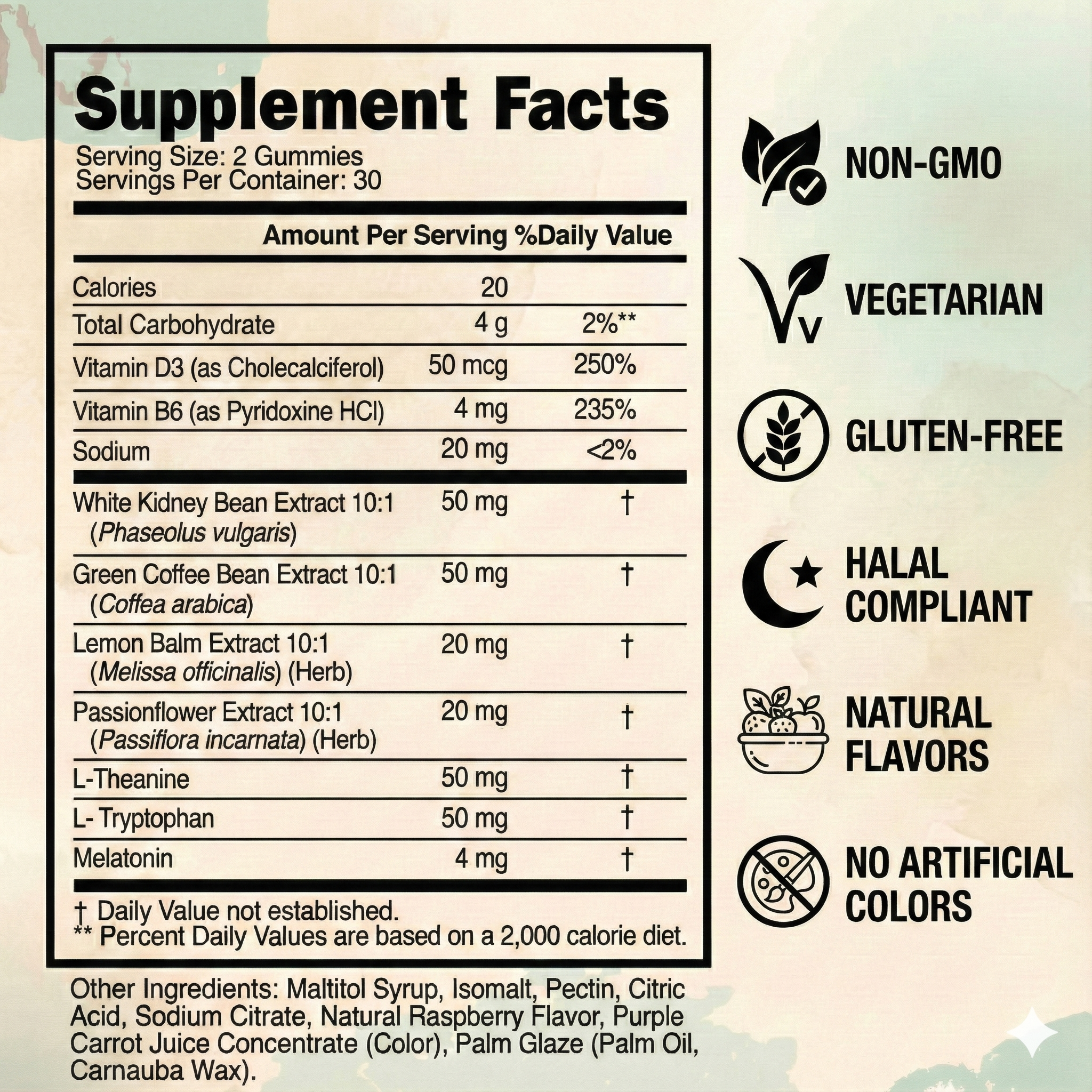  دريم - حلوى جيلاتينية لدعم النوم - عبوة تكفي لشهر واحد